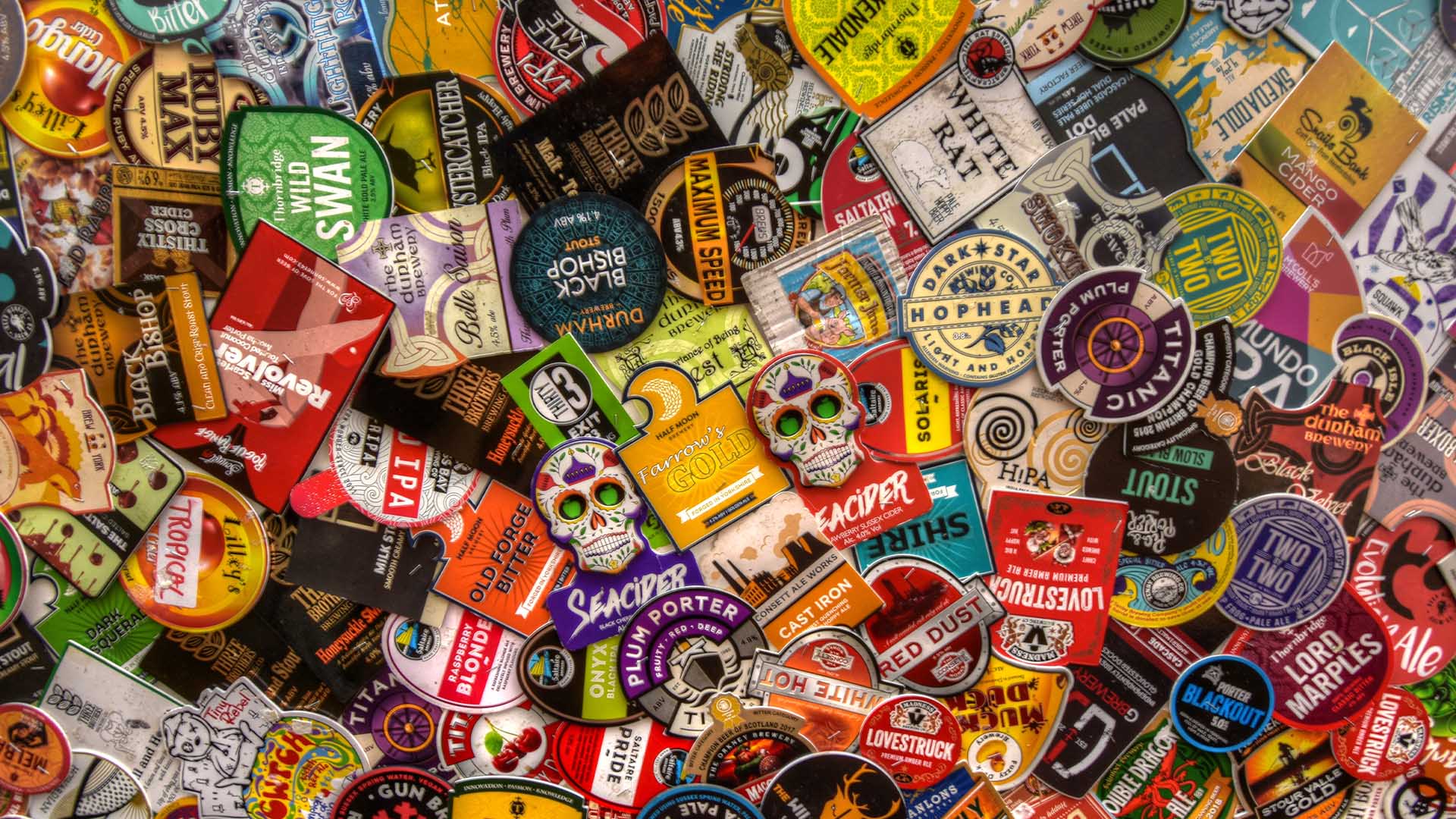 dump of different stickers