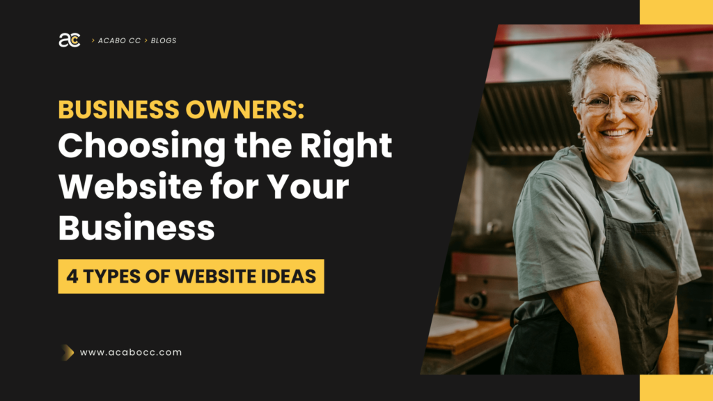 4 Types of Website for You Business