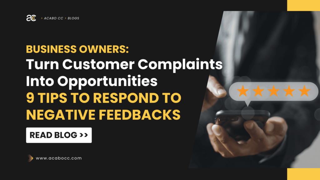9 tips to respond to negative reviews of your business