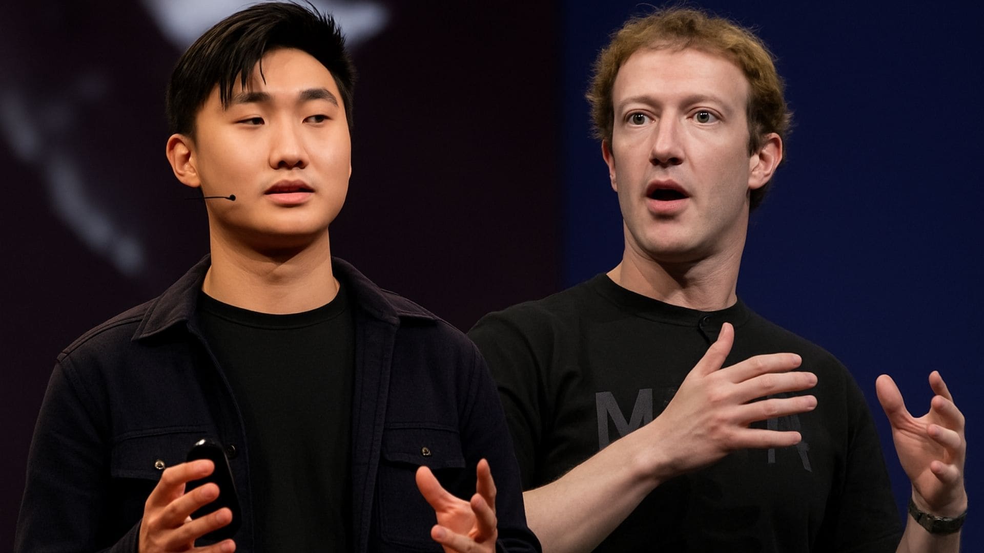 Alexandr Wang and Mark Zuckerberg in one frame. The Meta new hired 28-year-old AI Engineer