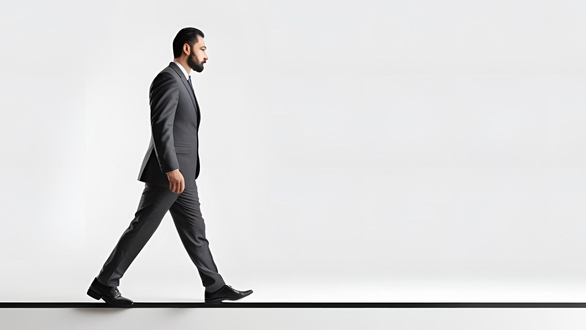 muslim business man walking in a Sirat. Sirat Framework
